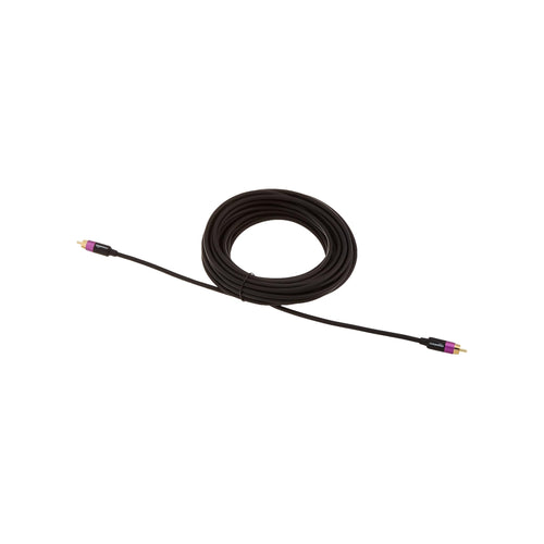 Amazon Basics 1 RCA Audio Cable for Subwoofer, Amplifiers, Active Speakers with Gold-Plated Plugs, Black, 35 feet - image 2