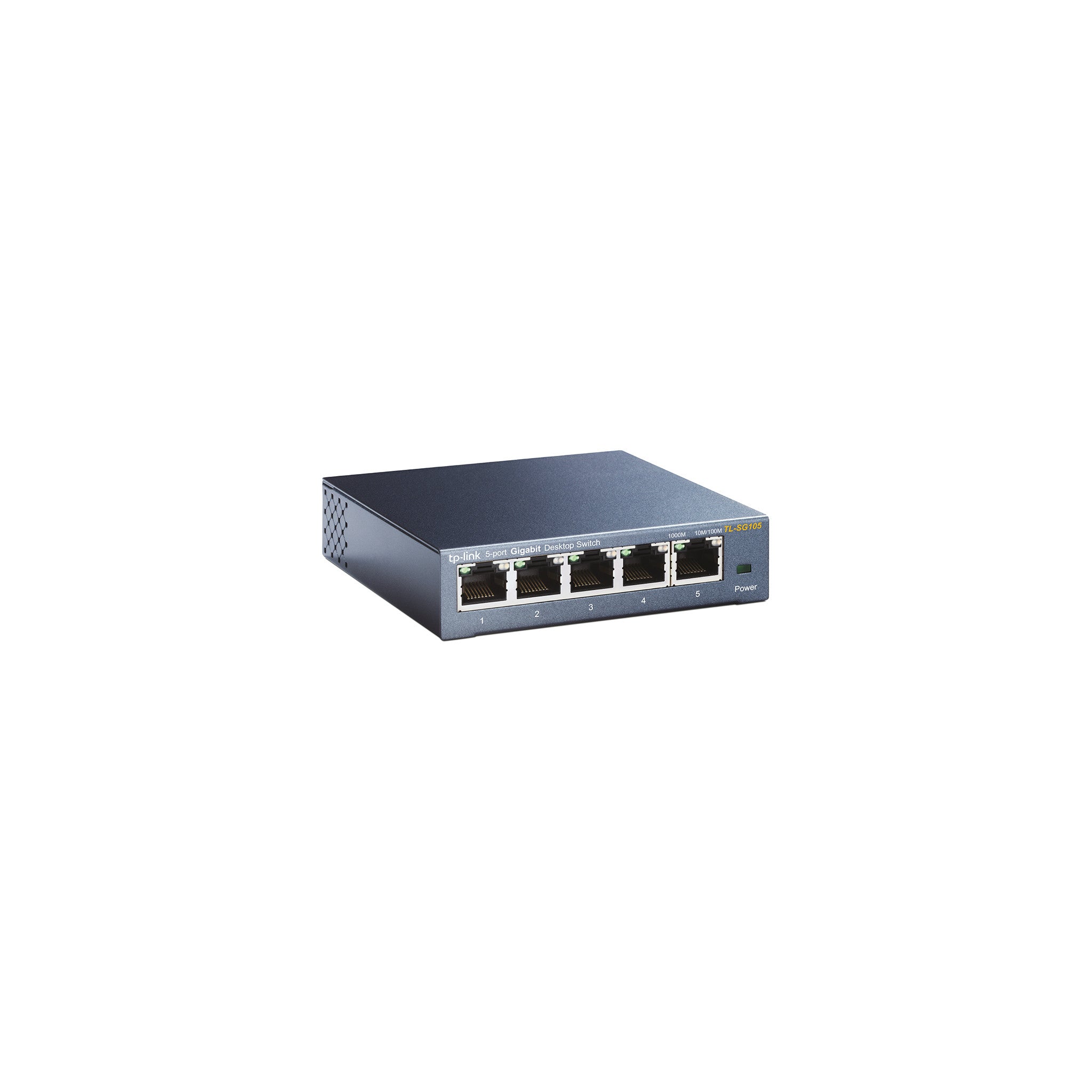 TP-Link TL-SG105, 5 Port Gigabit Unmanaged Ethernet Switch, Network Hub, Ethernet Splitter, Plug & Play, Fanless Metal Design, Shielded Ports, Traffic Optimization,Navy Blue - image 3
