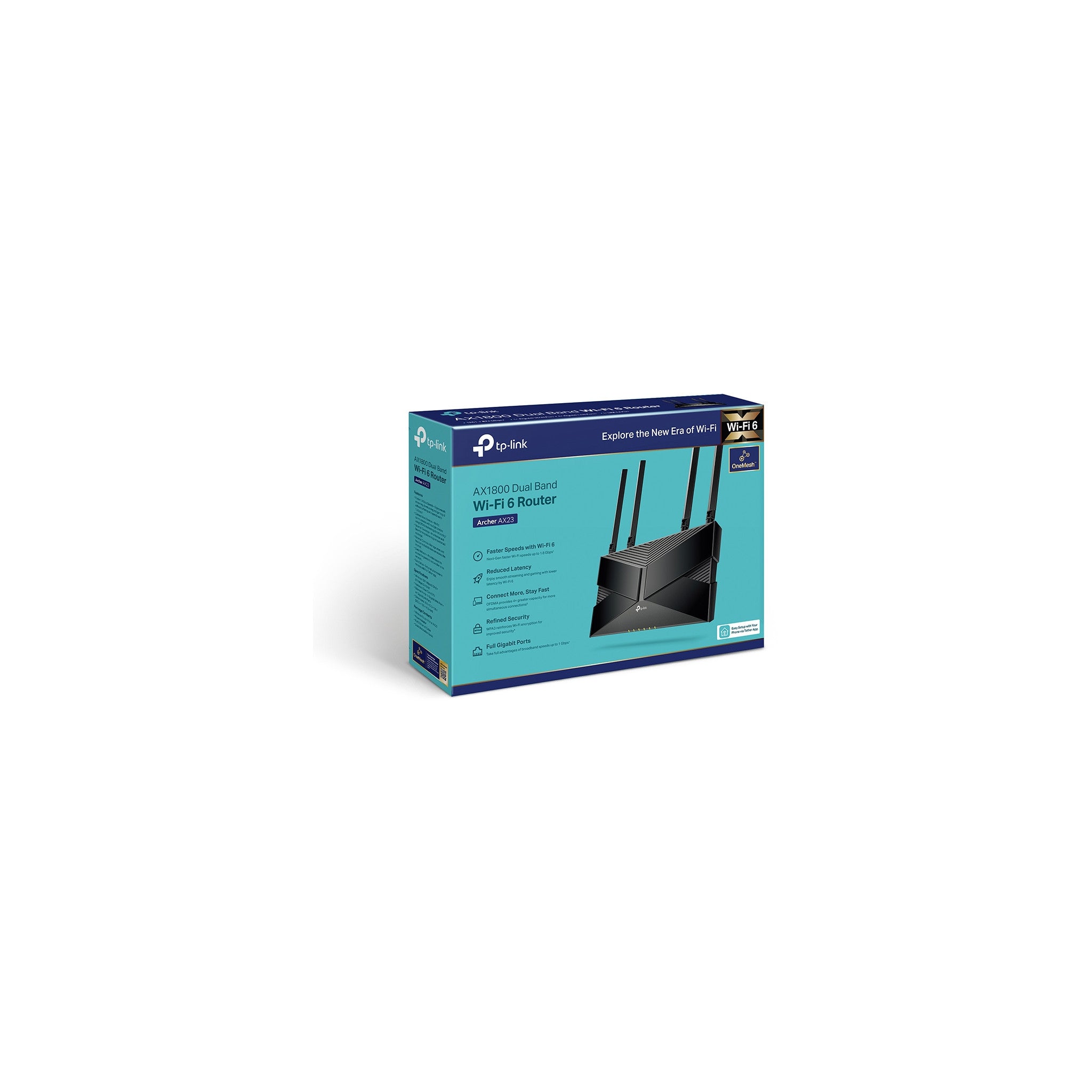 TP-Link AX1800 WiFi 6 Router V4 (Archer AX21) – Dual Band Wireless Internet, Gigabit, Easy Mesh, Works with Alexa - A Certified for Humans Device, Free Expert Support - image 2