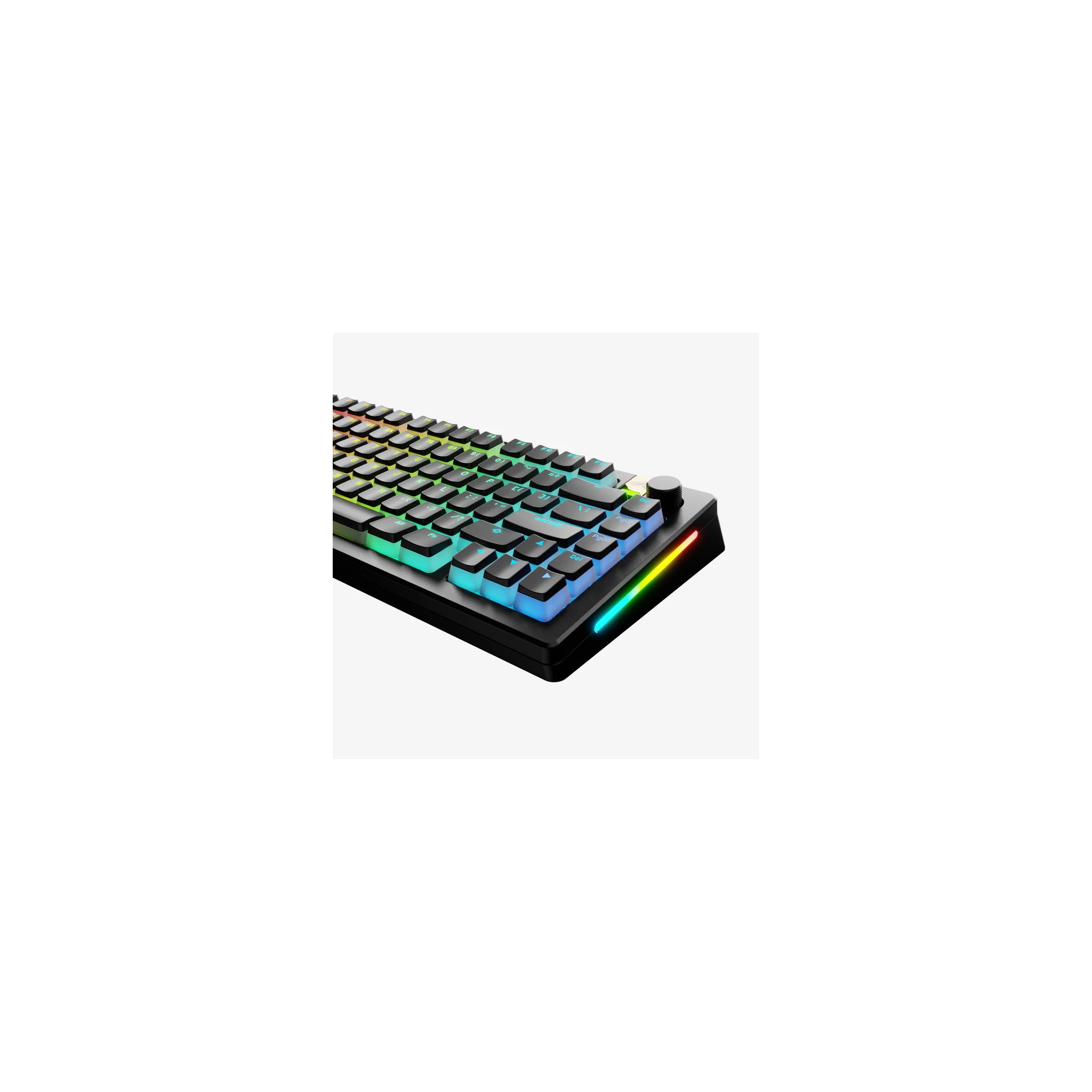 Glorious Aura V1 (White) Pudding Keycaps - Double Shot PBT Translucent for Mechanical Keyboards, 104 Key Set, TKL, Compact Compatible, English (US) Layout (Aura (White)) - image 3