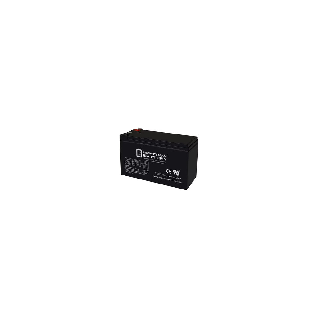 ML7-12 - 12 VOLT 7.2 AH SLA BATTERY - Mighty Max Battery brand product, black - image 1