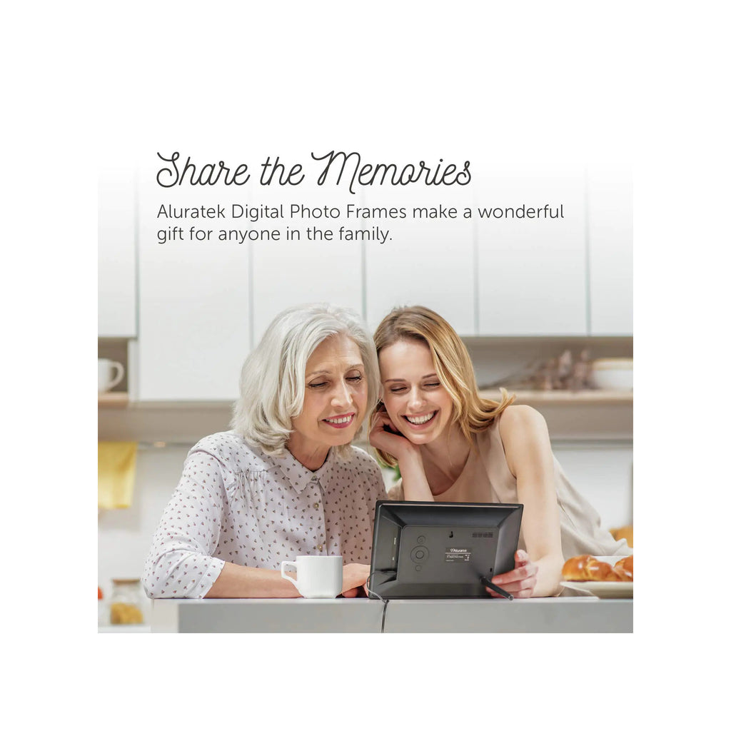 Aluratek 10" LCD Digital Photo Frame w/4GB Built-In Mem & USB SD/SDHC Support (ADMPF310F) Black - image 2