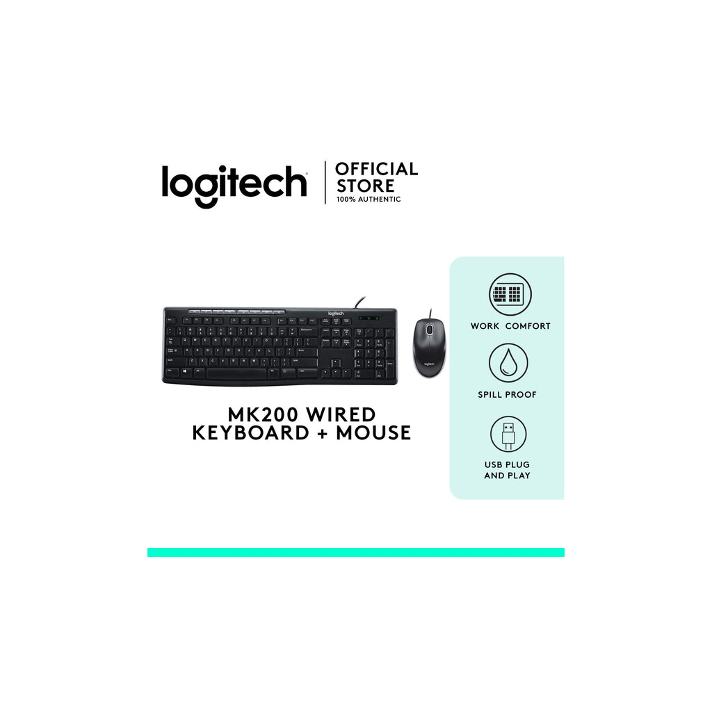 Logitech Media Combo MK200 Full-Size Keyboard and High-Definition Optical Mouse - image 1
