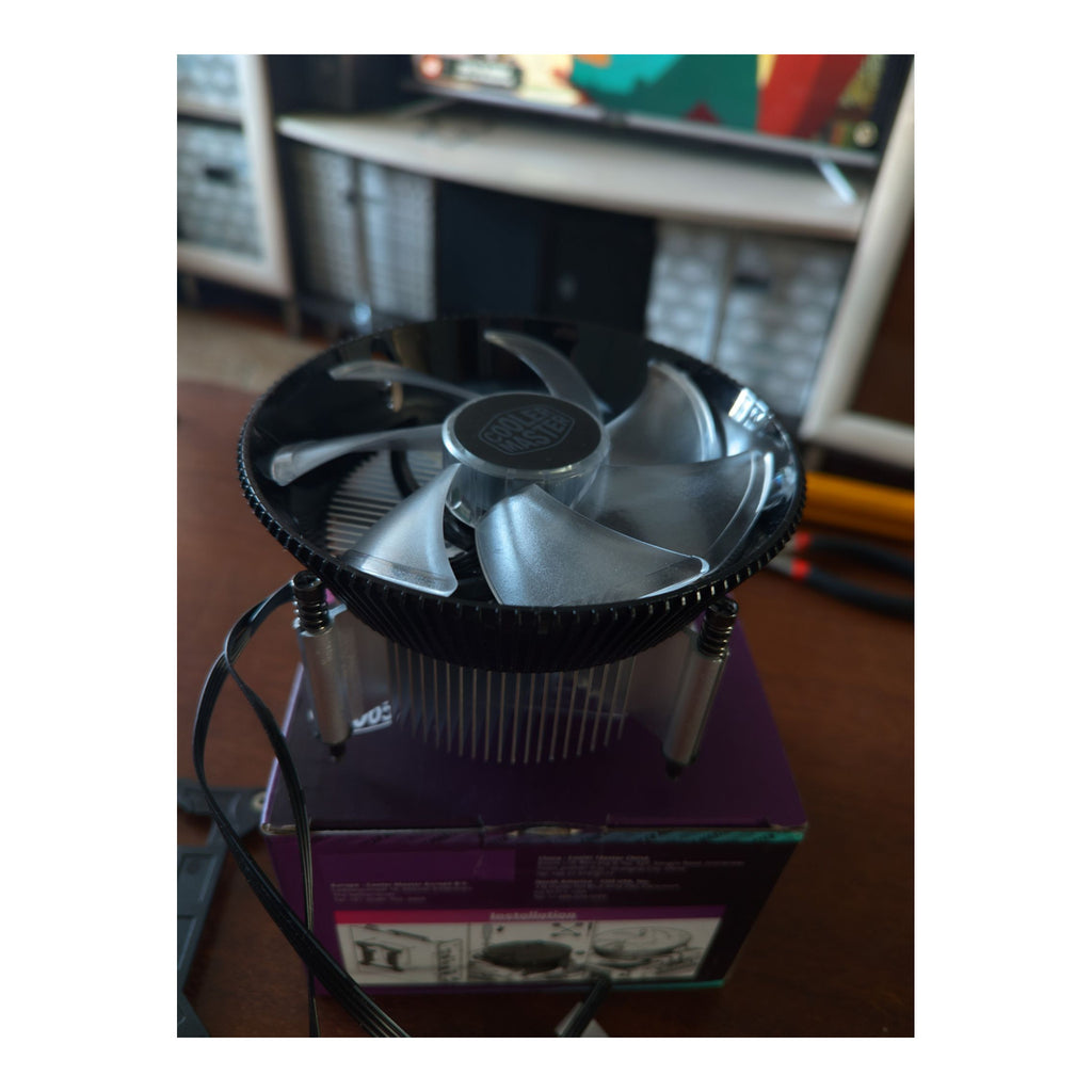 Cooler Master i70C LGA1700 ARGB Intel Low-Profile CPU Air Cooler, Anodized Black Aluminum Fins, Copper Insert Base, 95W TDP CPU Support, 120mm ARGB 3-Pin Fan for Intel LGA1700 For Desktop - image 2