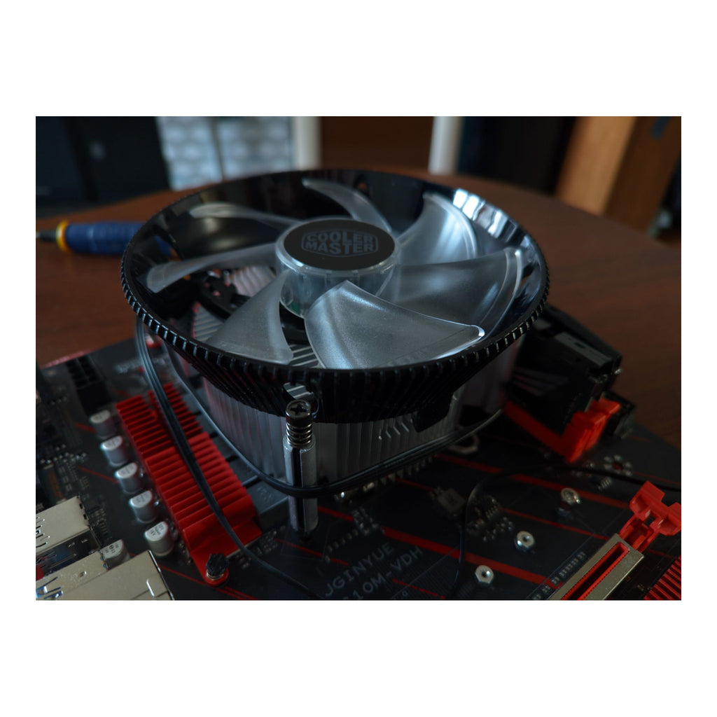 Cooler Master i70C LGA1700 ARGB Intel Low-Profile CPU Air Cooler, Anodized Black Aluminum Fins, Copper Insert Base, 95W TDP CPU Support, 120mm ARGB 3-Pin Fan for Intel LGA1700 For Desktop - image 3