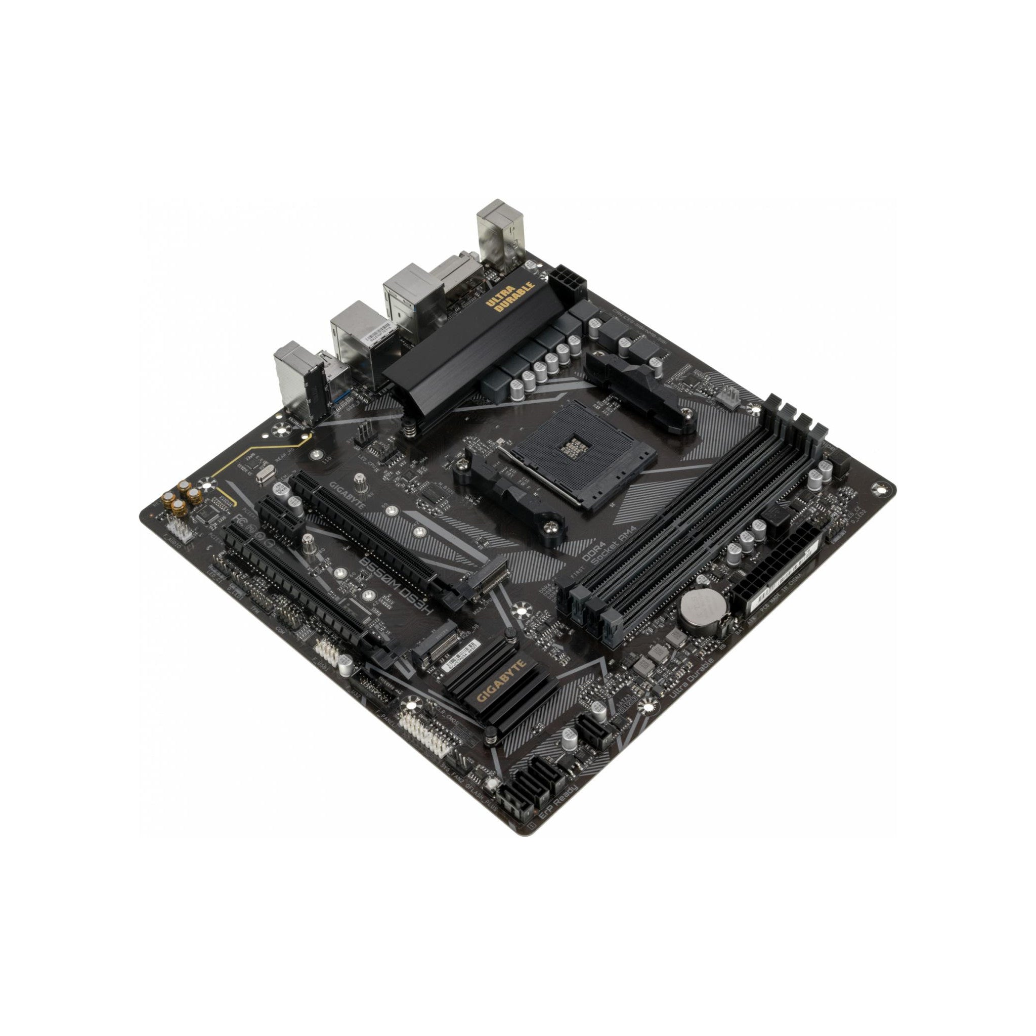 GIGABYTE B550M K Motherboard, Supports AMD AM4 Ryzen 5000 Processors, Micro-ATX, DDR4, Dual M.2, SATA 6Gb/s, Realtek GbE LAN, PCIe 4.0 - image 3