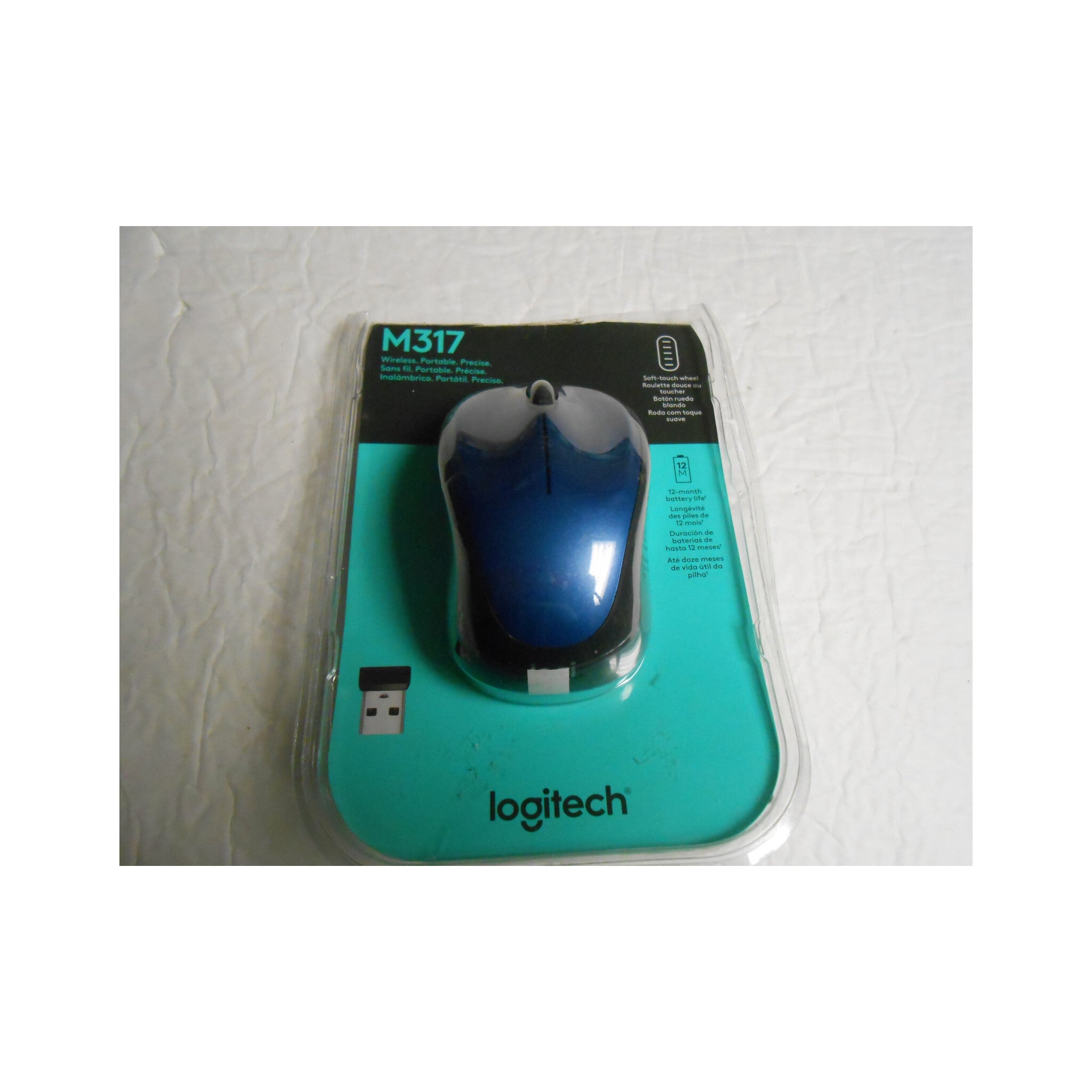Logitech M317 Wireless Mouse, 2.4 GHz with USB Receiver, 1000 DPI Optical Tracking, 12 Month Battery, Compatible with PC, Mac, Laptop, Chromebook - Black - image 3