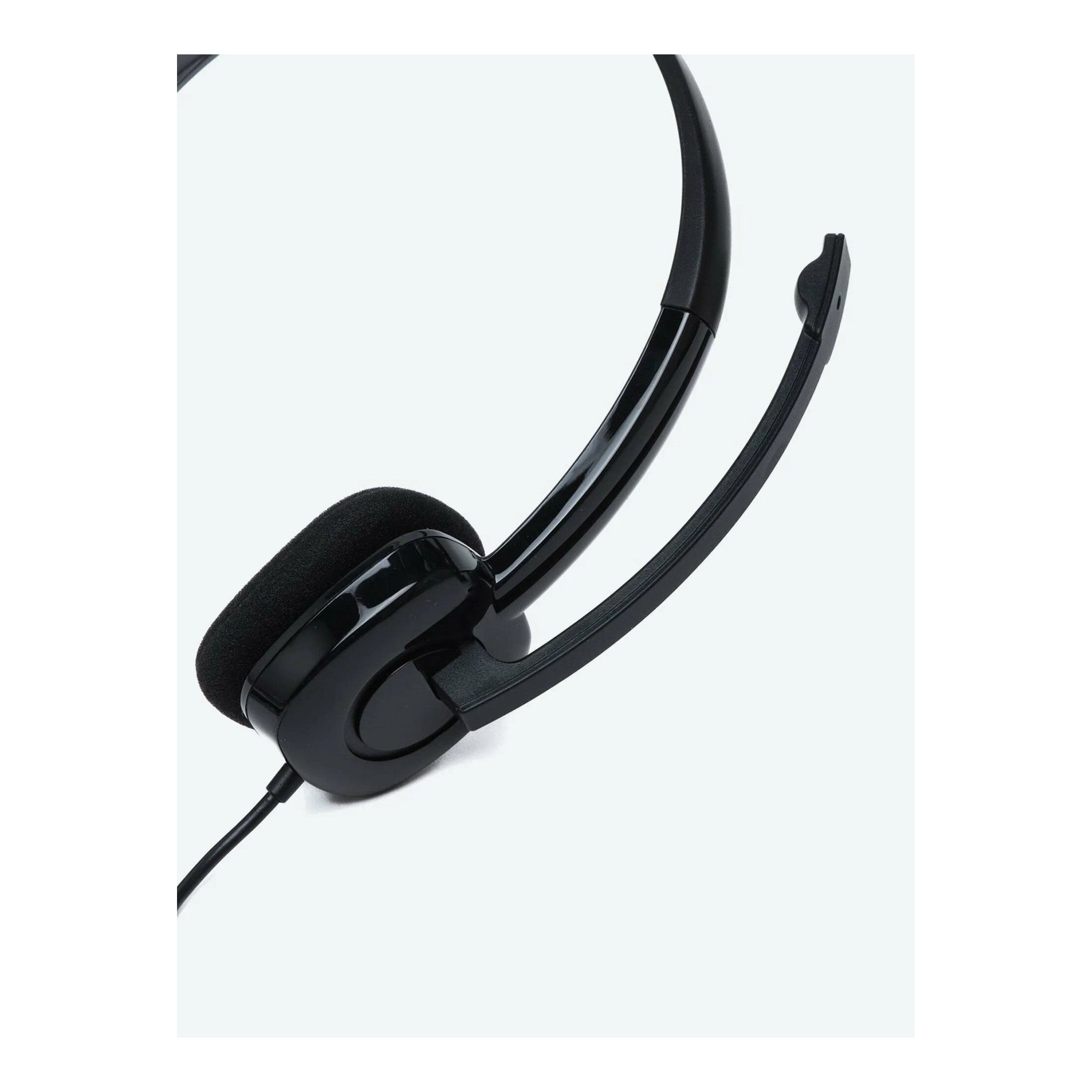 Logitech H151 Wired Headset, Analog Stereo Headphones with Rotating Noise-Cancelling Microphone, 3.5 mm Audio Jack, In-Line Controls, PC/Mac/Laptop/Tablet/Smartphone - Black - image 1