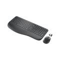 Wireless Keyboard and Mouse Combo, Full-Sized 2.4GHz Wireless Keyboard with Comfortable Palm Rest and Optical Wireless Mouse for Windows, Mac OS PC/Desktops/Computer/Laptops (Black) - image 1