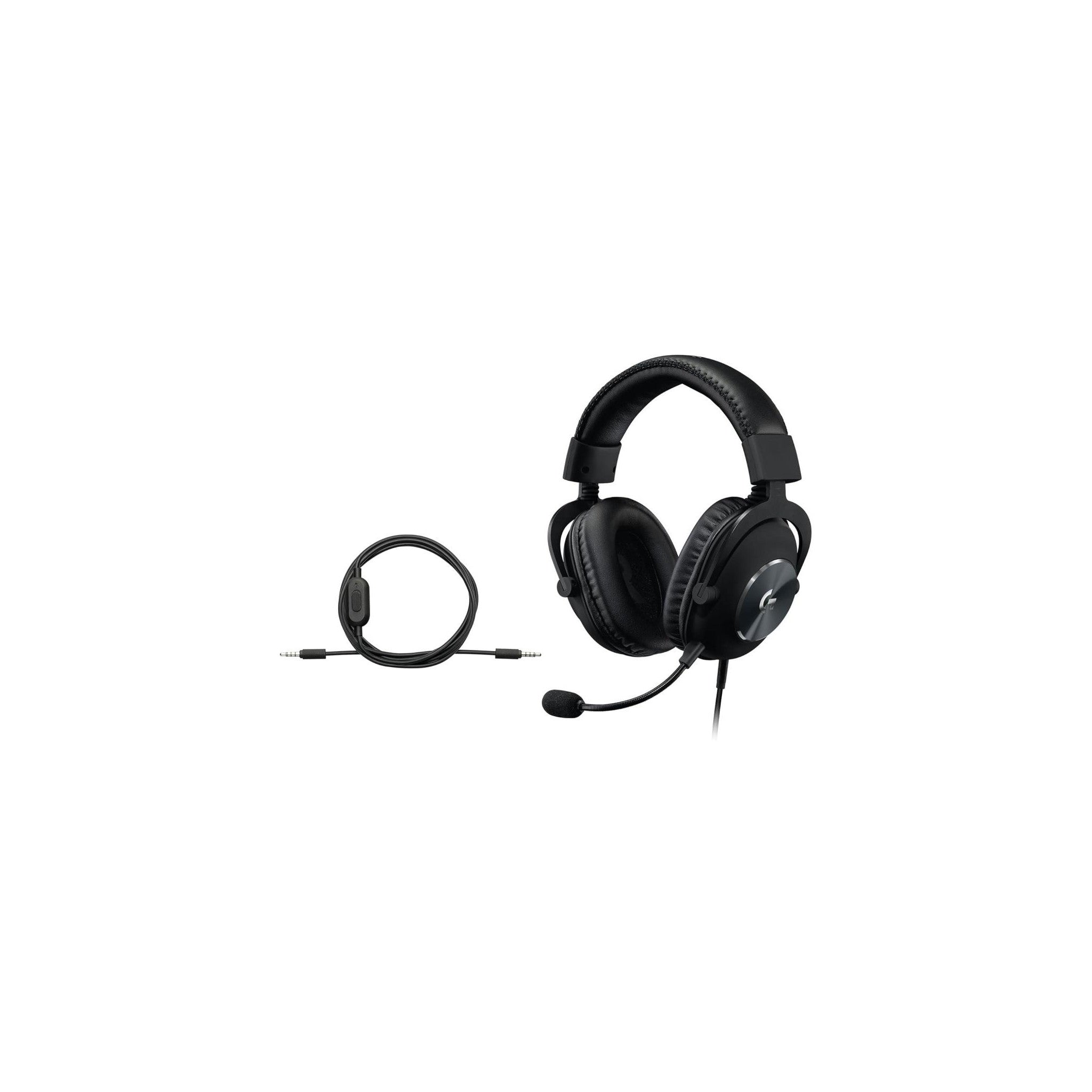 Logitech G Pro X Wired Gaming Headset: Blue VO!CE Detachable Boom Mic, DTS 7.1, 50 mm Drivers, USB/3.5mm Aux, Spare Memory Foam Ear Pads, USB DAC & Bag Included - Black - image 2