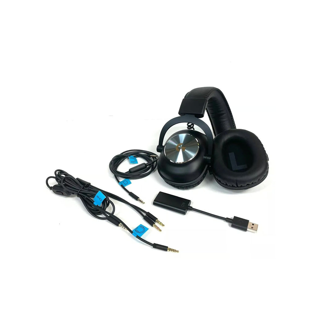 Logitech G Pro X Wired Gaming Headset: Blue VO!CE Detachable Boom Mic, DTS 7.1, 50 mm Drivers, USB/3.5mm Aux, Spare Memory Foam Ear Pads, USB DAC & Bag Included - Black - image 3
