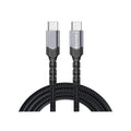 6 FT Premium braided USB-C to Lightning cable for iPhone and iPad. Supports fast charging with compatible USB-C power adapters and high-speed data syncing.Space Gray - image 1