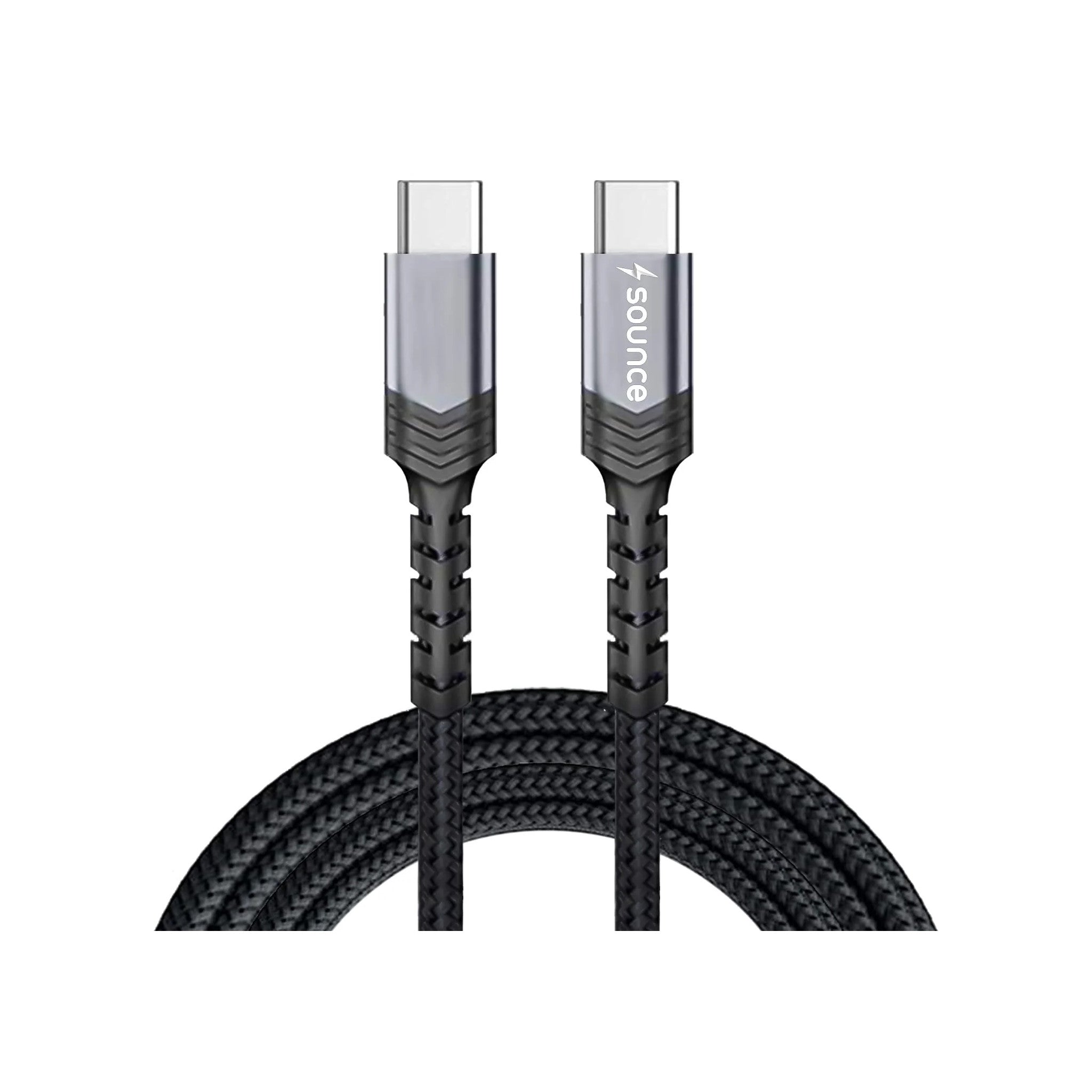6 FT Premium braided USB-C to Lightning cable for iPhone and iPad. Supports fast charging with compatible USB-C power adapters and high-speed data syncing.Space Gray - image 1