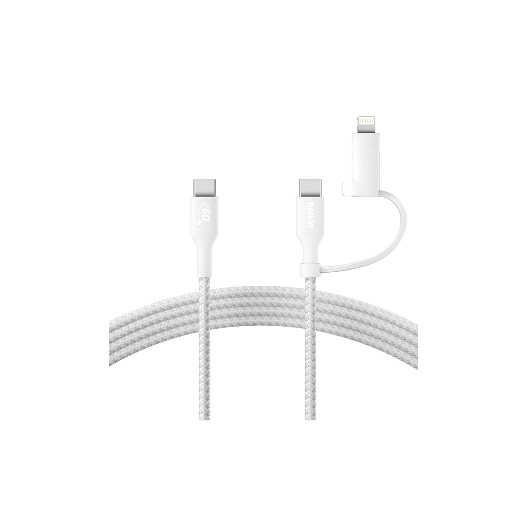 6 FT Premium braided USB-C to Lightning cable for iPhone and iPad. Supports fast charging with compatible USB-C power adapters and high-speed data syncing.Space Gray - image 3