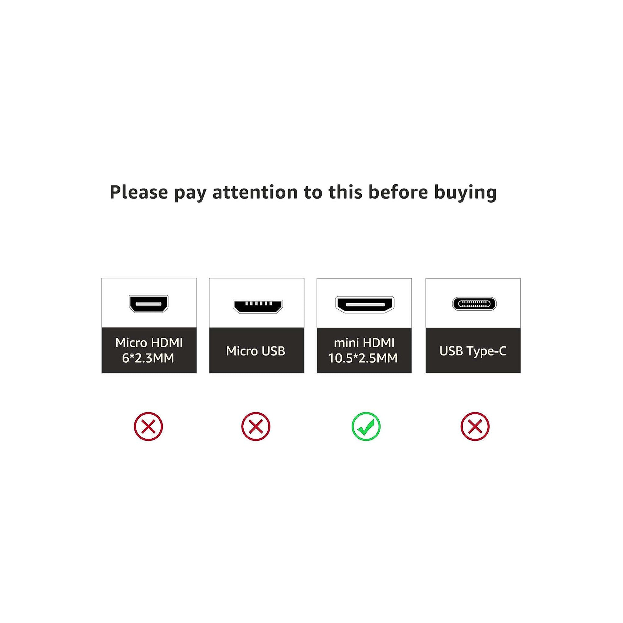 HDMI to Mini HDMI 3 FT Black - image 1