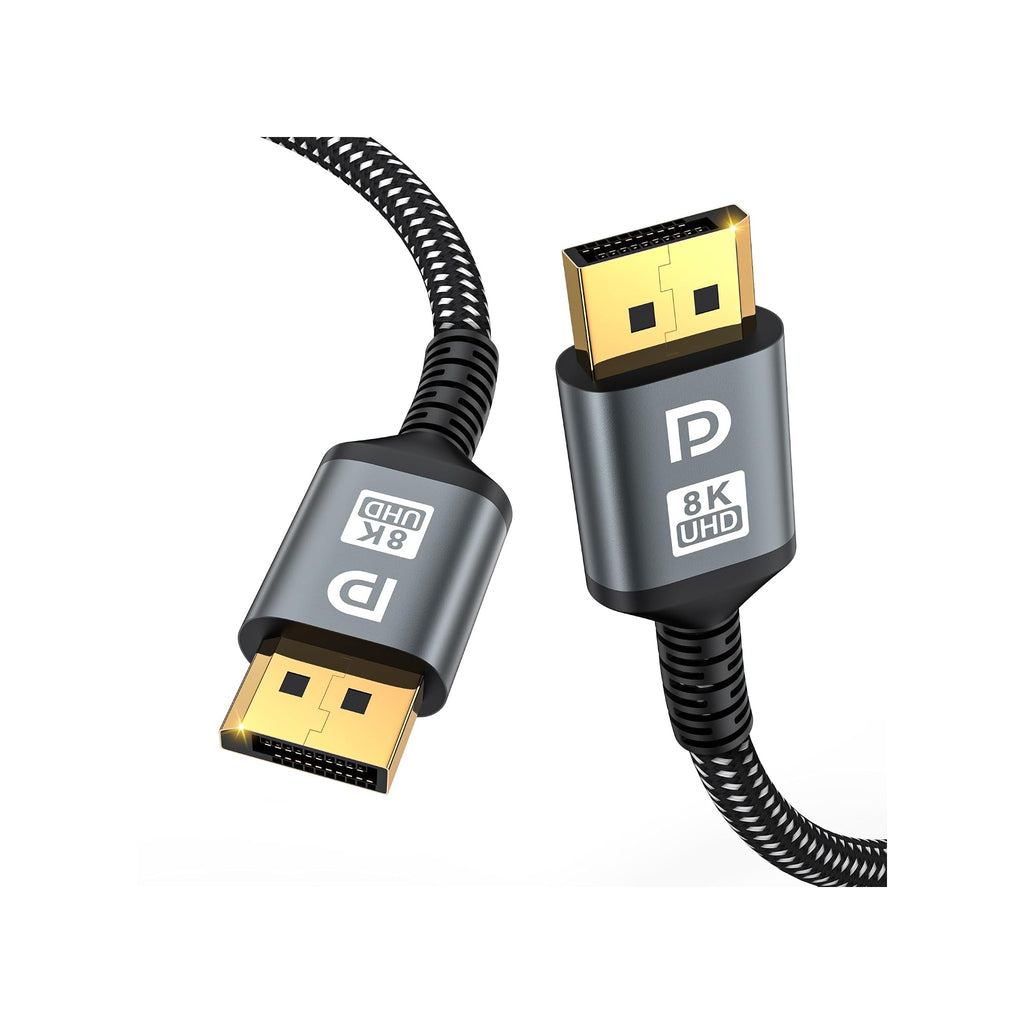DisplayPort to HDMI CableAmazon Basics DisplayPort (DP) to HDMI cable with gold-plated connectors for connecting DisplayPort-equipped computers to HDMI monitors or TVs. - image 1