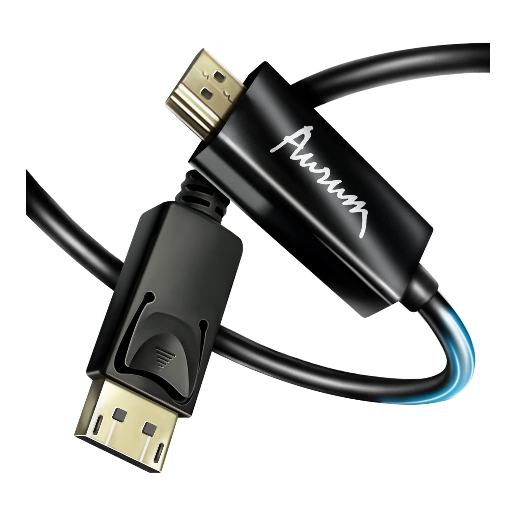 DisplayPort to HDMI CableAmazon Basics DisplayPort (DP) to HDMI cable with gold-plated connectors for connecting DisplayPort-equipped computers to HDMI monitors or TVs. - image 3