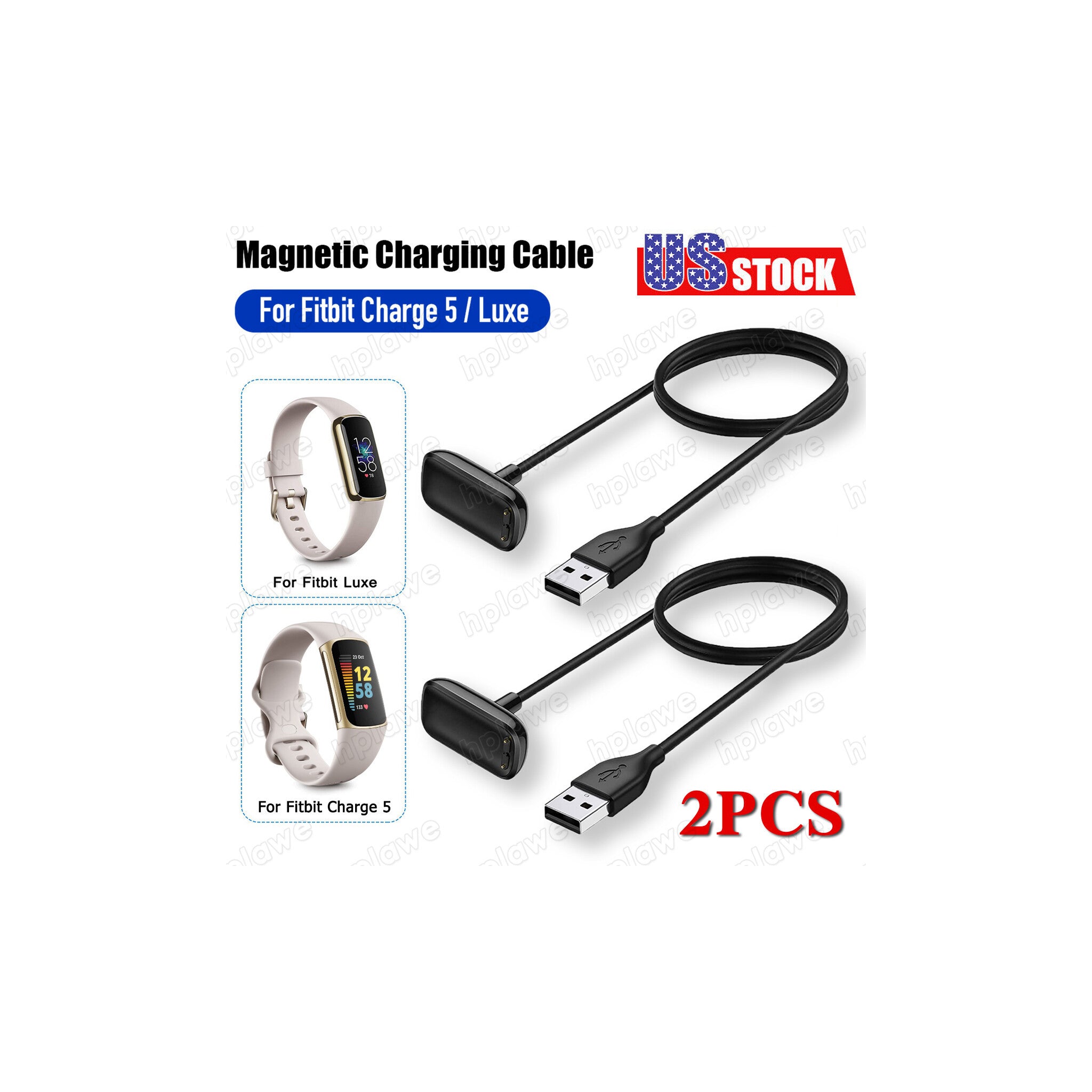 Charge 5 / Charge 6 / Luxe Charging CableOfficial magnetic USB charging cable compatible with Fitbit Charge 5, Fitbit Charge 6, and Fitbit Luxe fitness trackers. - image 2