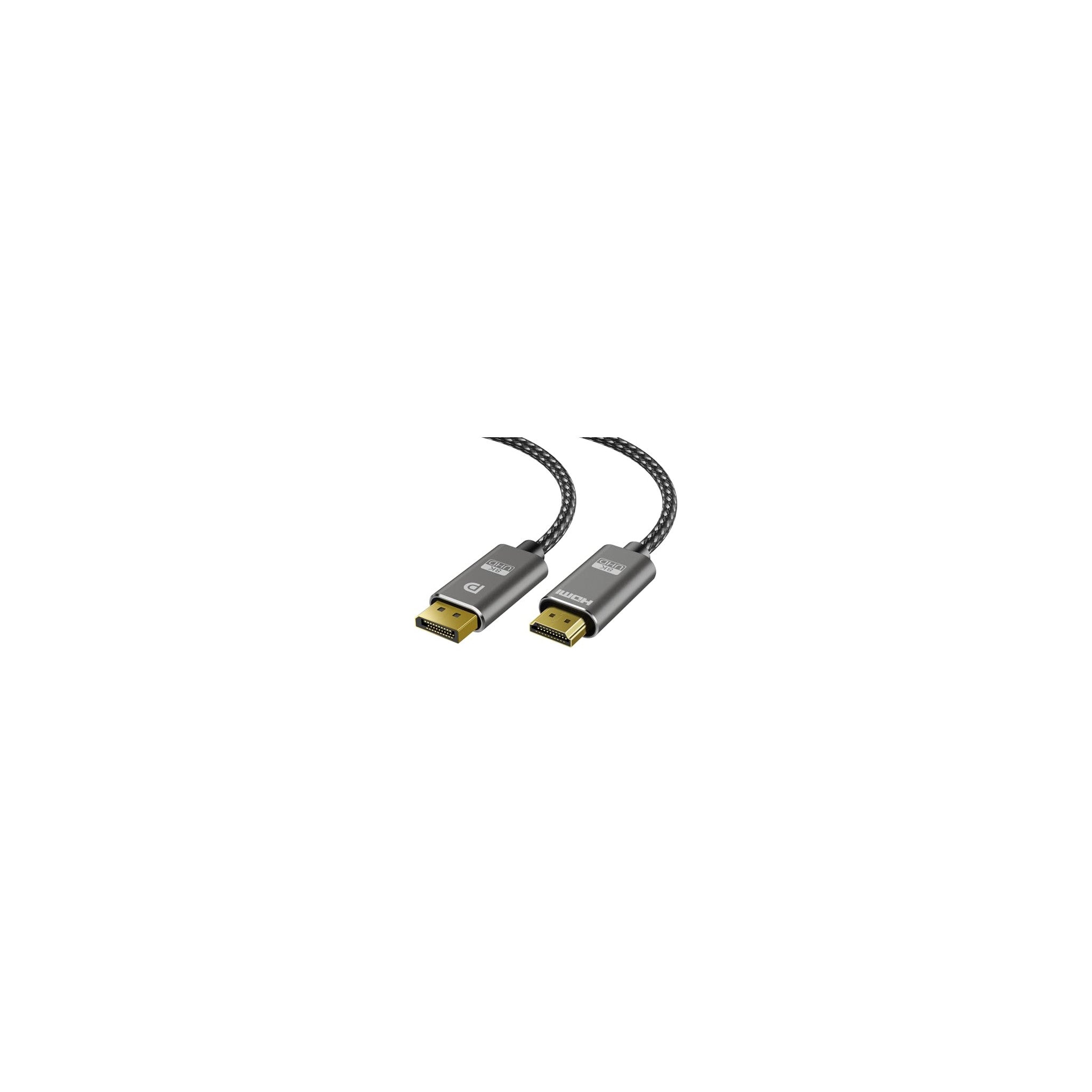DisplayPort to HDMI CableDisplayPort male to HDMI male cable for connecting computers to HDMI monitors, TVs, or projectors. Black. - image 1