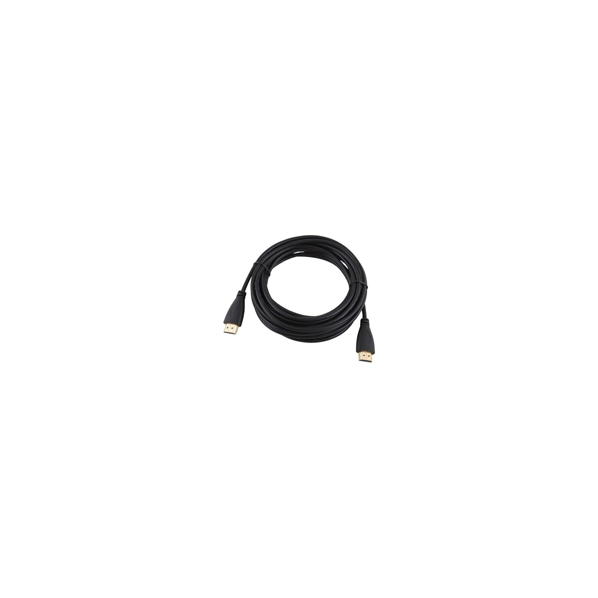 HDMI CablesBlack male-to-male HDMI audio/video cables with protective connector caps. One appears to have Amazon Basics branding; exact lengths and HDMI versions are not visible. - image 3