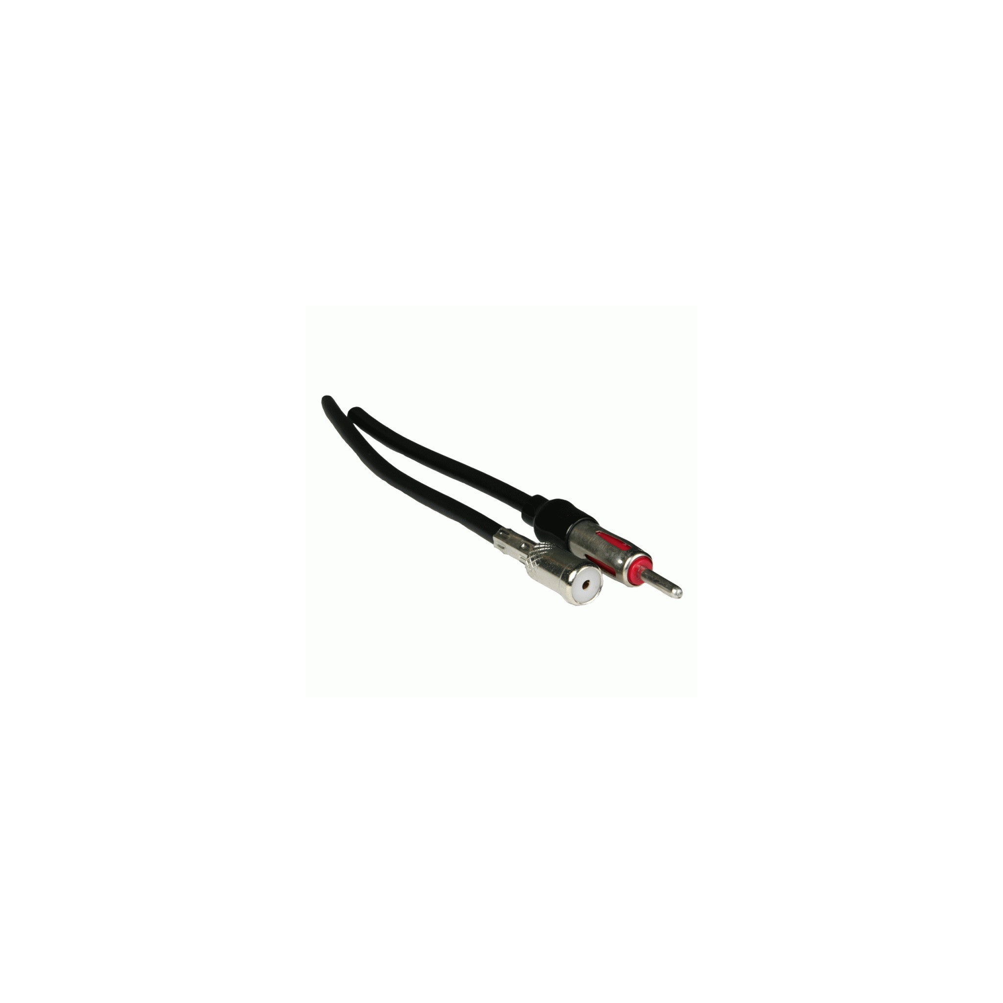 Vehicle antenna adapter cable, part 40-VW10; fits 1988-2005 VW/Audi/European vehicles; flat factory antenna plug to universal radio - image 1