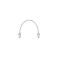 cat6A Ethernet Patch Cable snagless RJ45 550Mhz 1FT white - image 1