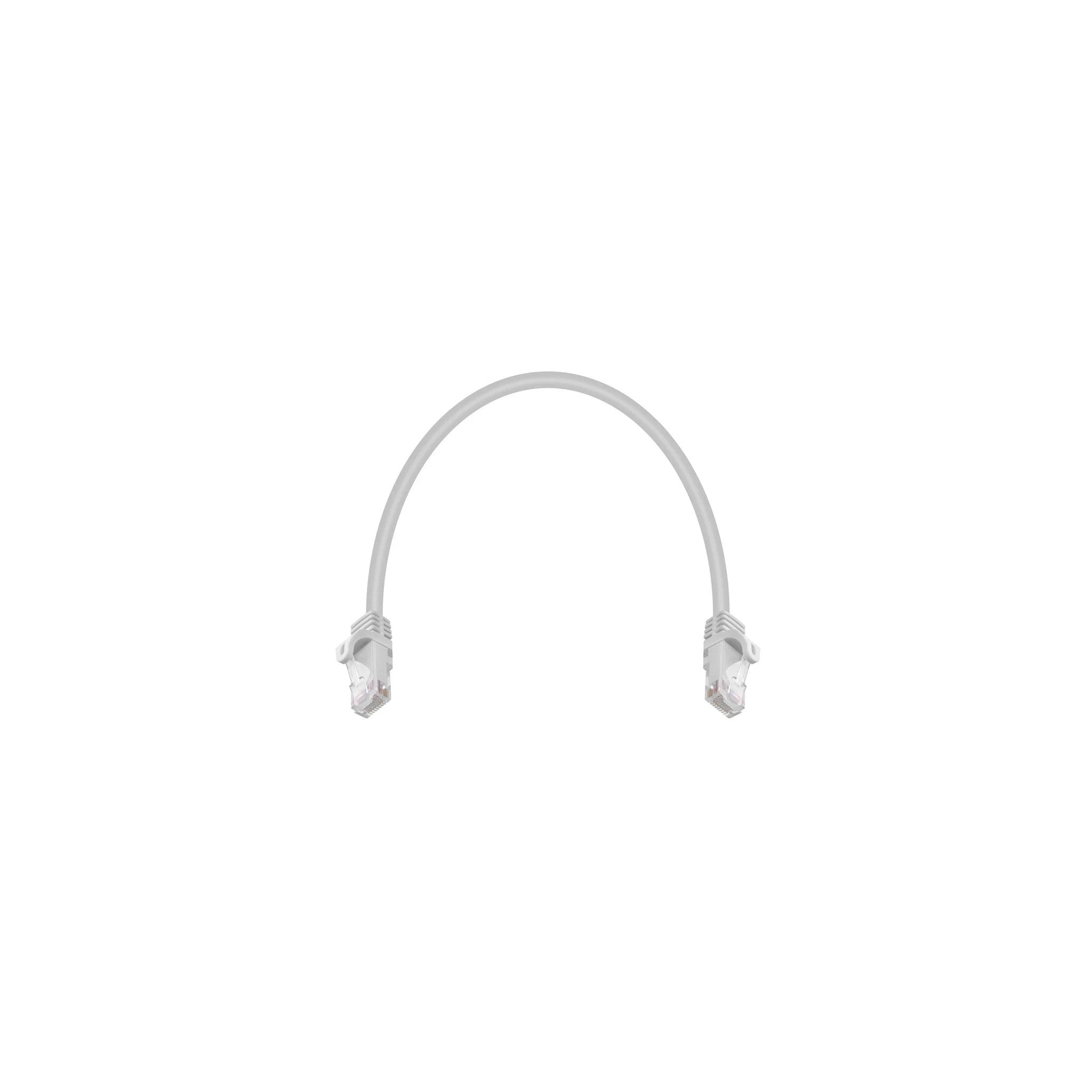 cat6A Ethernet Patch Cable snagless RJ45 550Mhz 1FT white - image 2