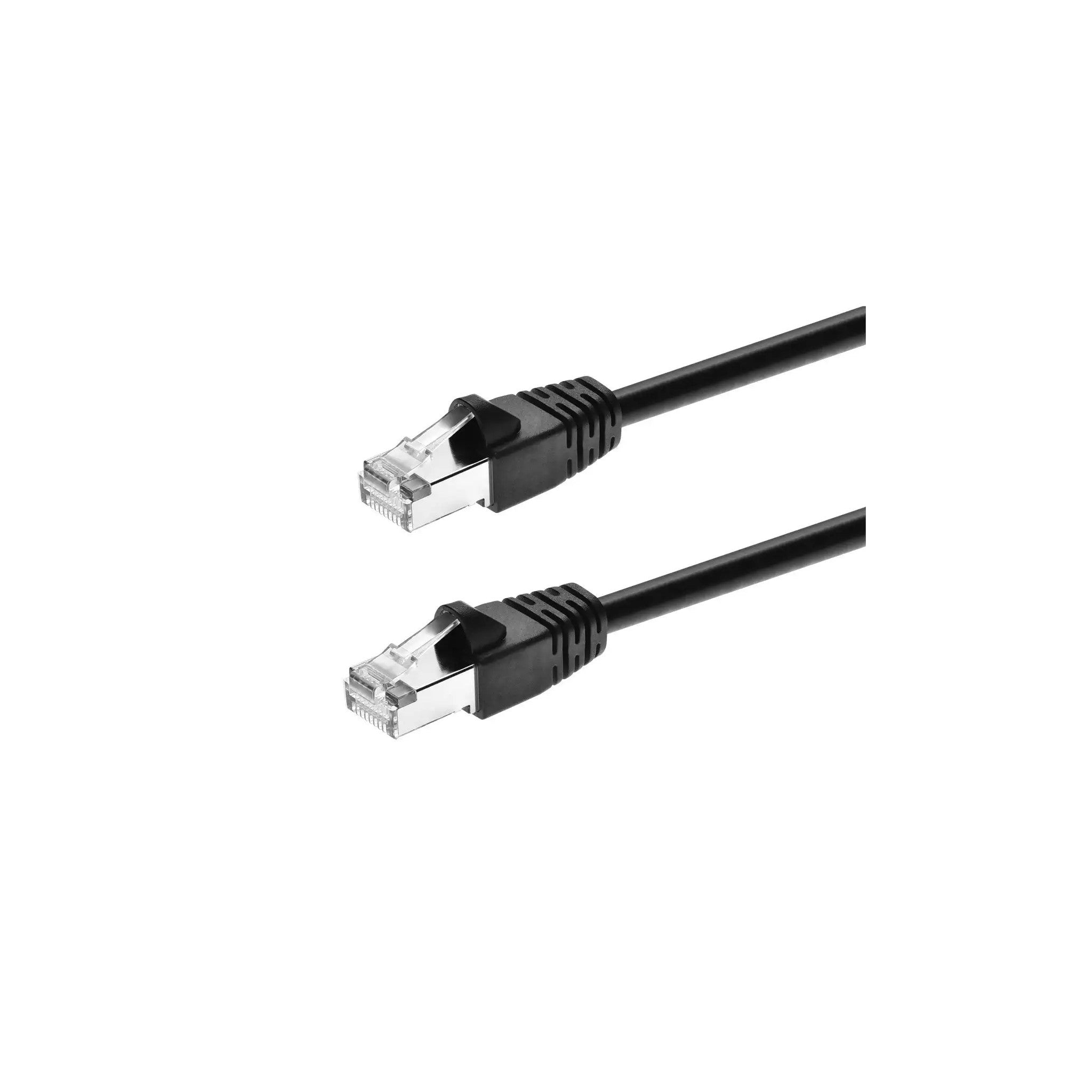 cat6A Ethernet Patch Cable snagless RJ45 550Mhz 20FT black - image 1