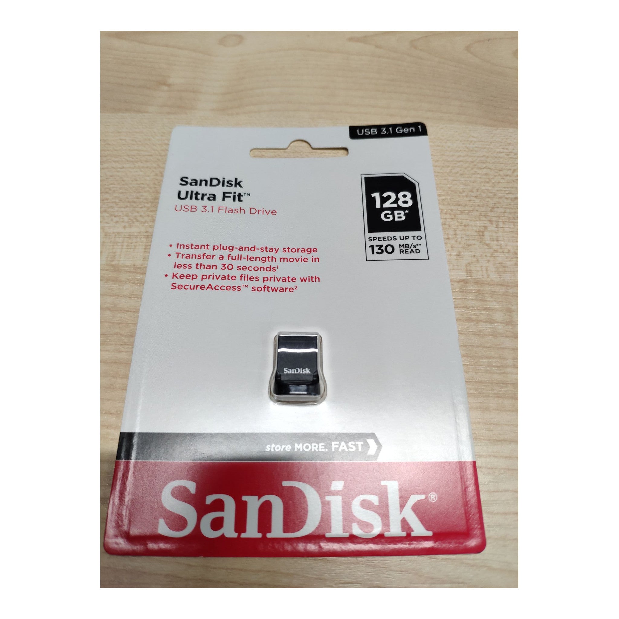 SanDisk Ultra Fit 128GB USB 3.2 Gen 1 Low-Profile Flash Drive, up to 400MB/s read - image 3