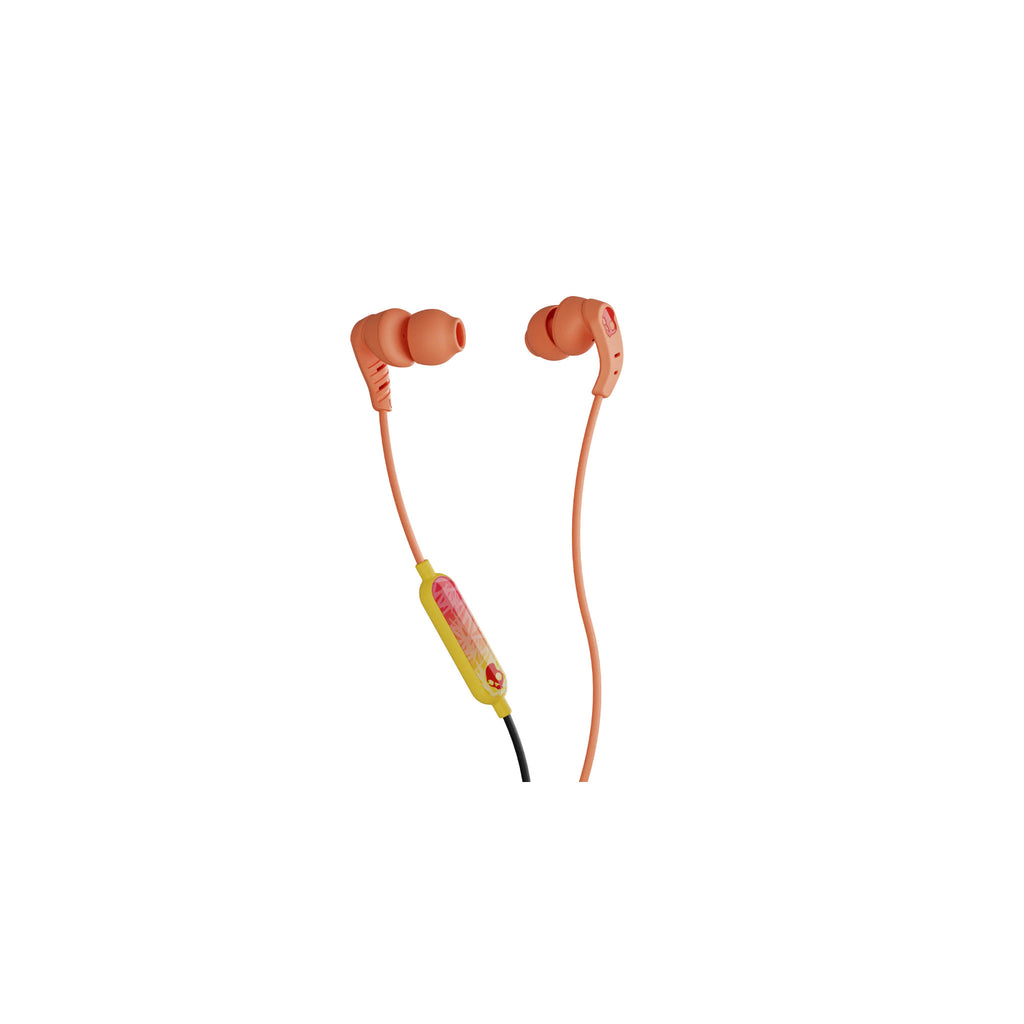 Red USB-C wired in-ear earbuds with microphone and call/track controls, packaged - image 1