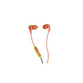 Red USB-C wired in-ear earbuds with microphone and call/track controls, packaged - image 1