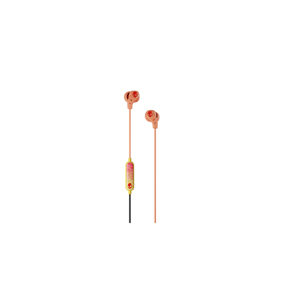 Red USB-C wired in-ear earbuds with microphone and call/track controls, packaged - image 3