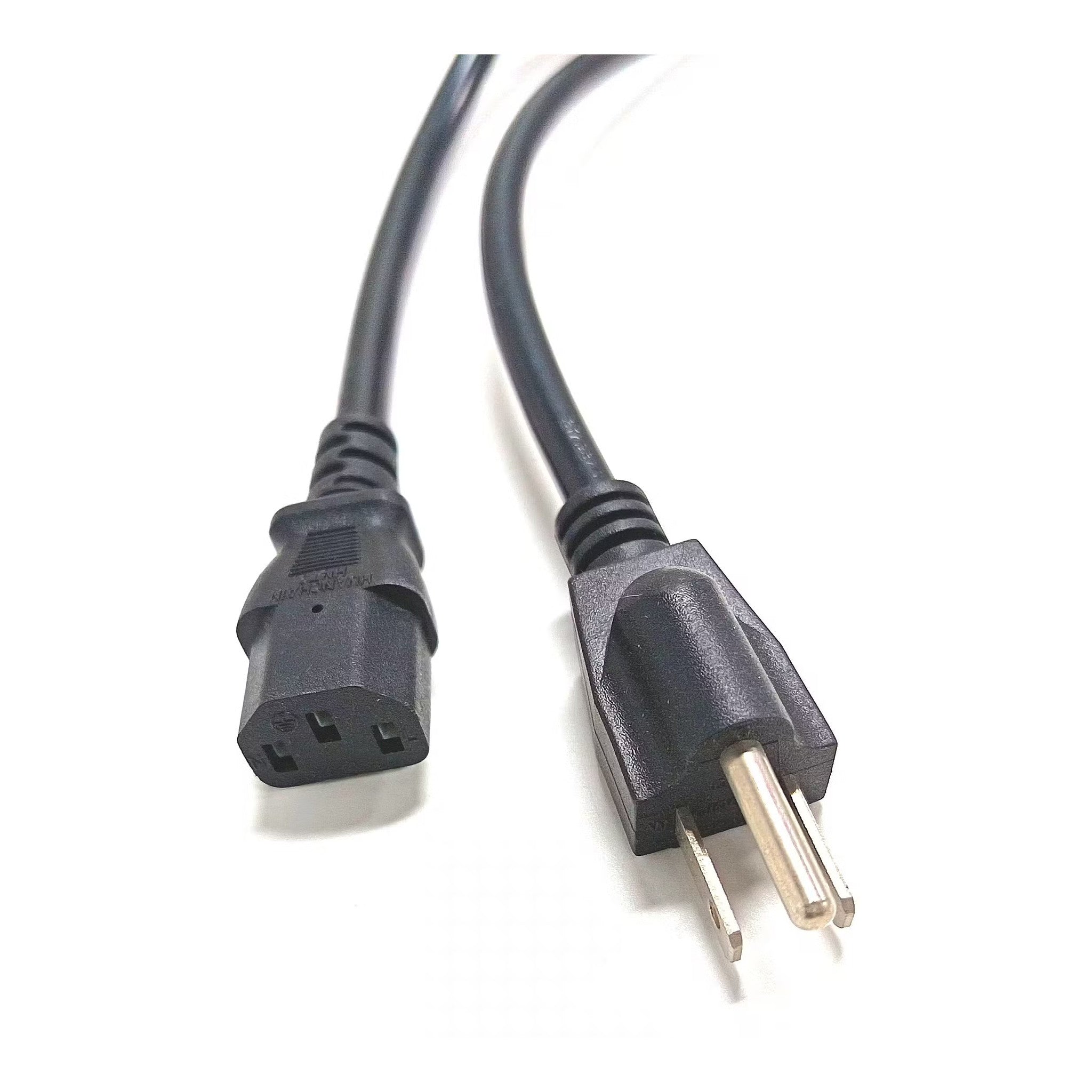 AC Power CordStandard 3-prong (NEMA 5-15P) to IEC C13 power cable compatible with desktop computers, monitors, printers, TVs, and other electronics. - image 2