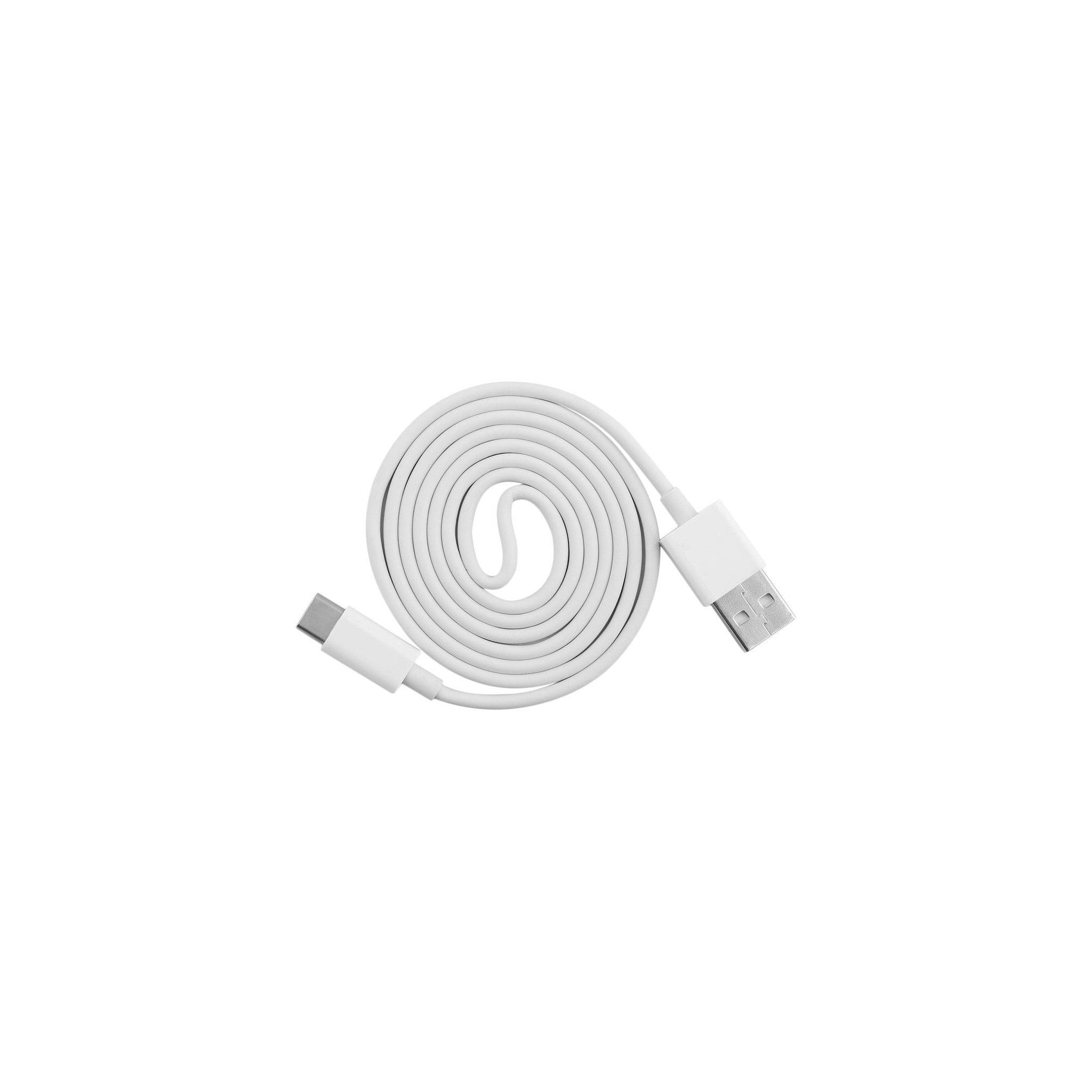 USB-A to USB-C Charging/Data Cable White - image 1