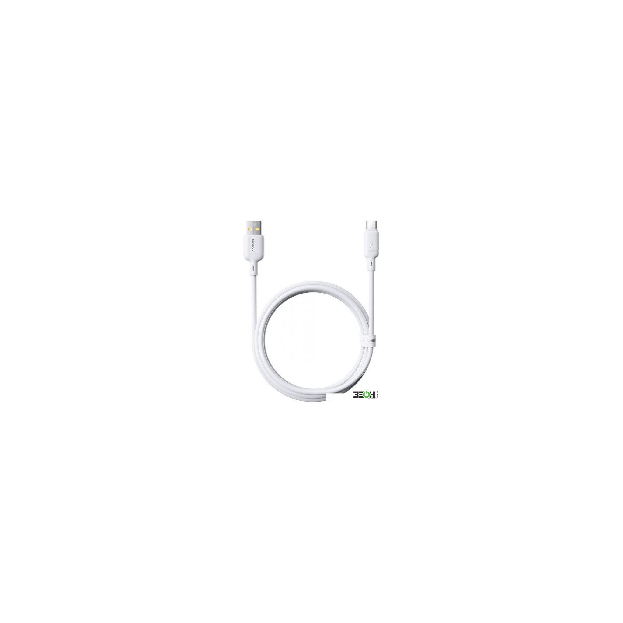 USB-A to USB-C Charging/Data Cable White - image 3