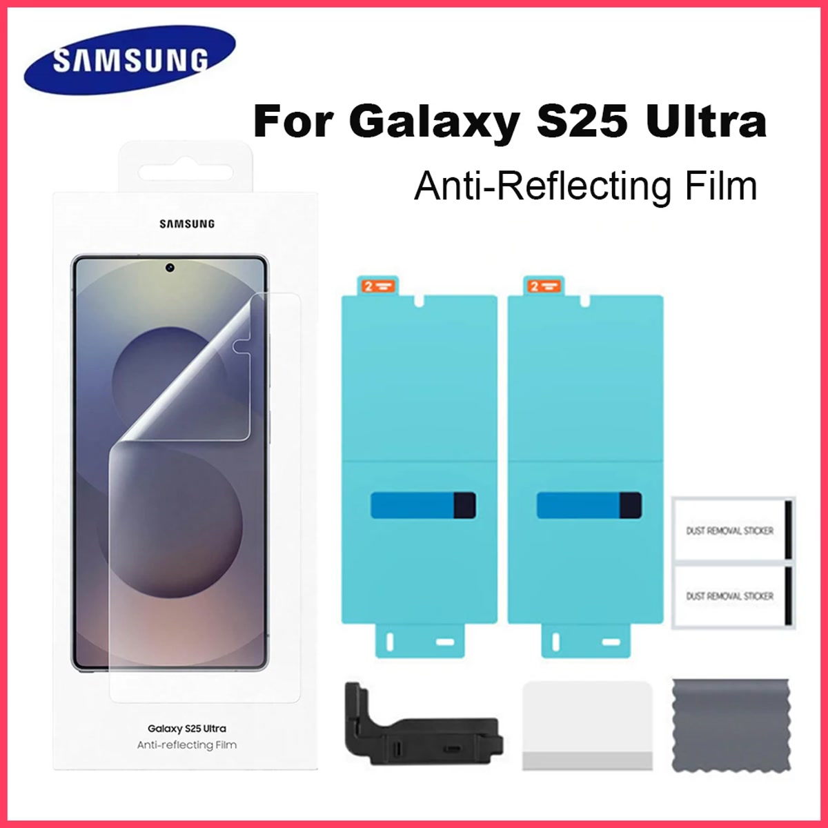 Samsung Galaxy S25 Ultra Anti-Reflecting Film - Transparent 2-Pack - product view 3