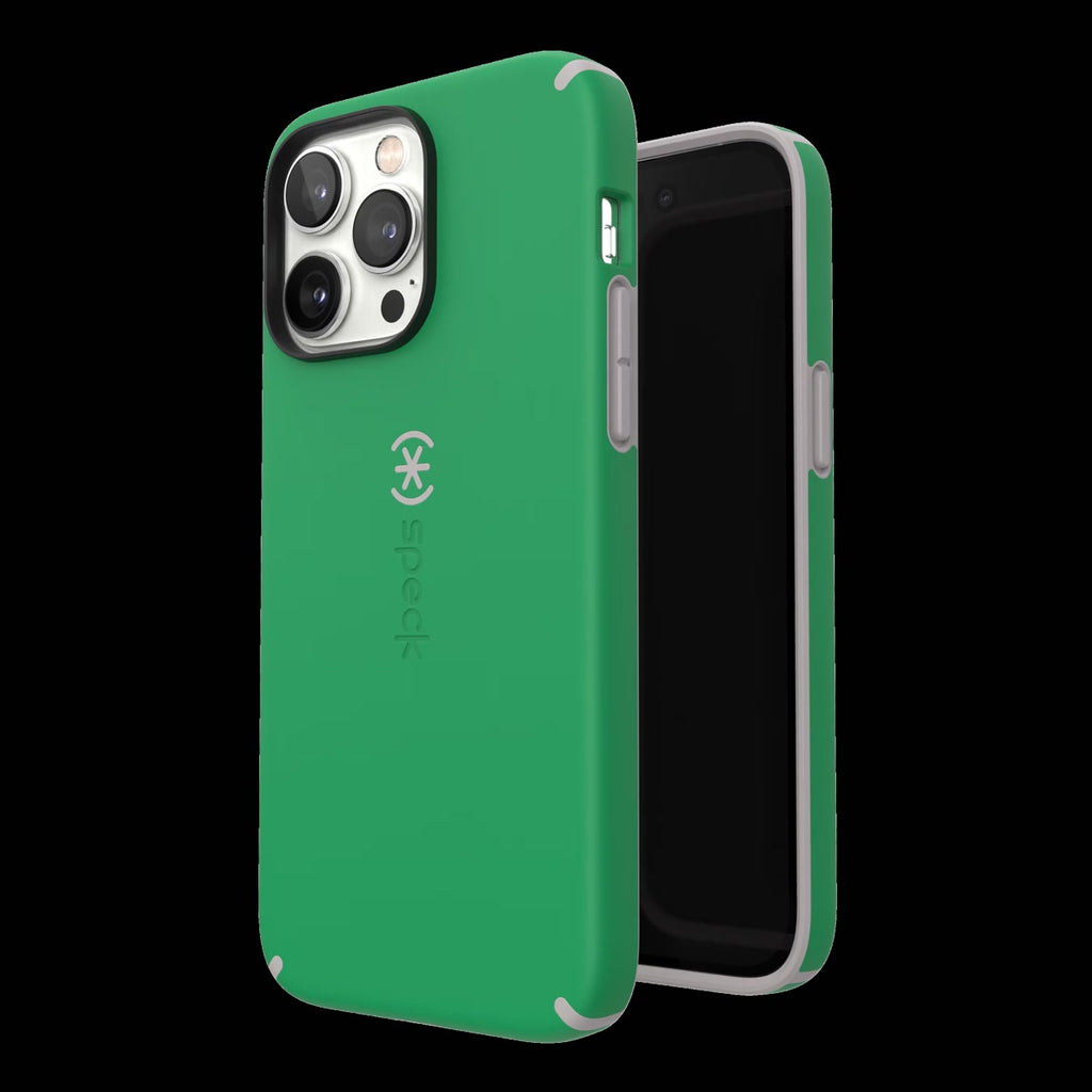 Speck CandyShell Pro Case for iPhone 14 Pro - Renew Green / Sweater Grey - product view 3