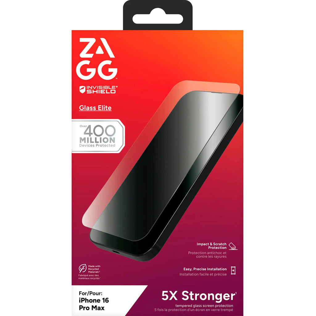 ZAGG InvisibleShield Glass Elite Screen Protector for iPhone 16 Pro - product view 3